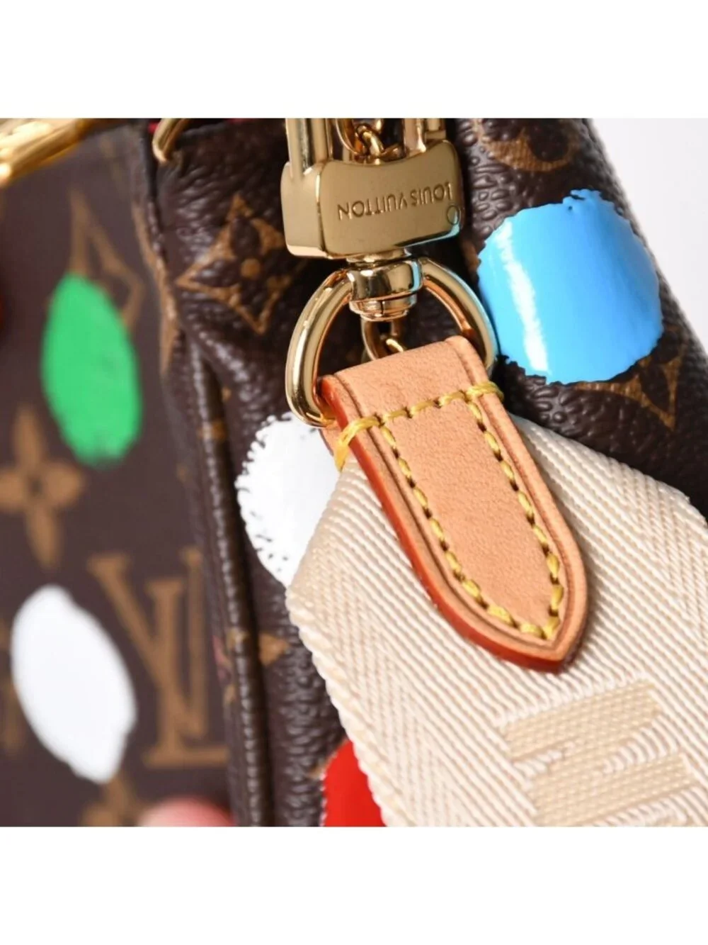 Louis Vuitton Yayoi Kusama Multi Pochette Accessoires Monogram Canvas Multicolor